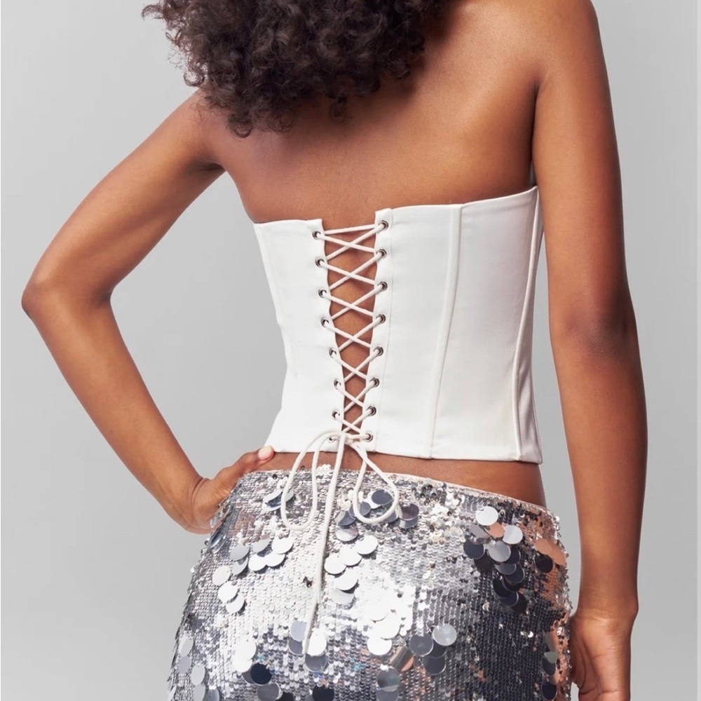 Danielle Guizio Satin Corset